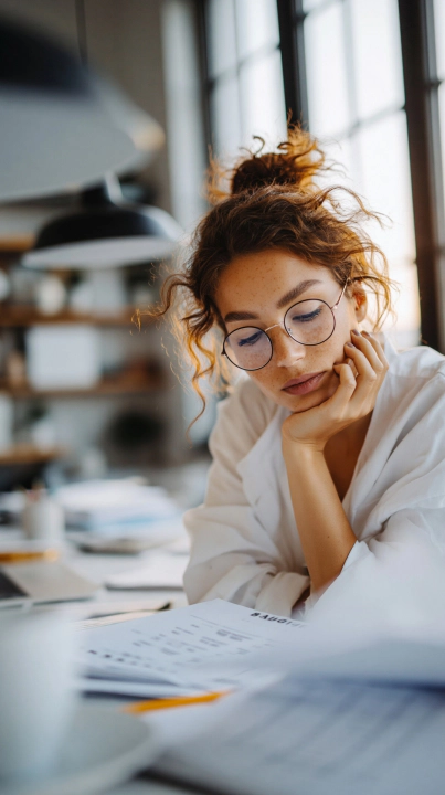 License: CC0 (Public Domain). 'AI Generated' has released this “Tired Woman Working” image under Public Domain license.